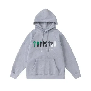 Es ist ein A Secret Grüngrau Logo Grau Trapstar Kapuzenpullover