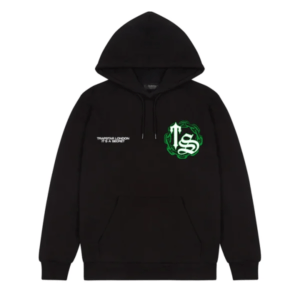 Trapstar Chain Script Hoodie schwarz grün